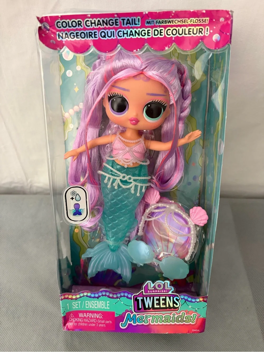 LOL Surprise Tweens Mermaids Lana Marine Color Change Tail Doll New(F227)